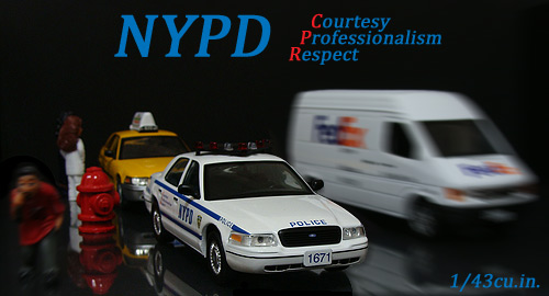 IXO Ford Crown Victoria NYPD Police - 1/43cu.in.