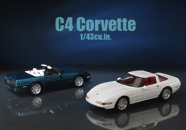 祝コルベット60周年 C4 小 特集 Detail Cars C4 Corvette Coupe Conv 1 43cu In