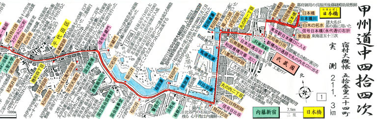 甲州街道地図