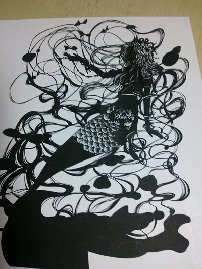 人魚姫』その後… - 切り絵のアトリエ Aika