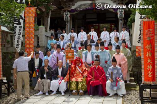 姥神大神宮渡御祭　2012　上町巡幸　記念写真