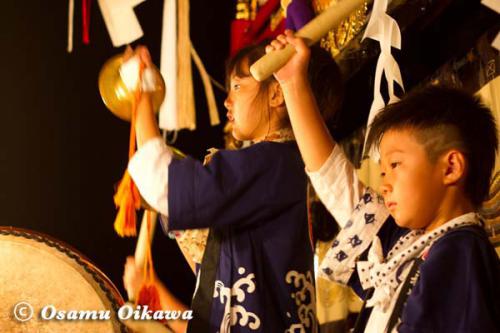 姥神大神宮渡御祭　2012　上町巡幸　夜の子供たち
