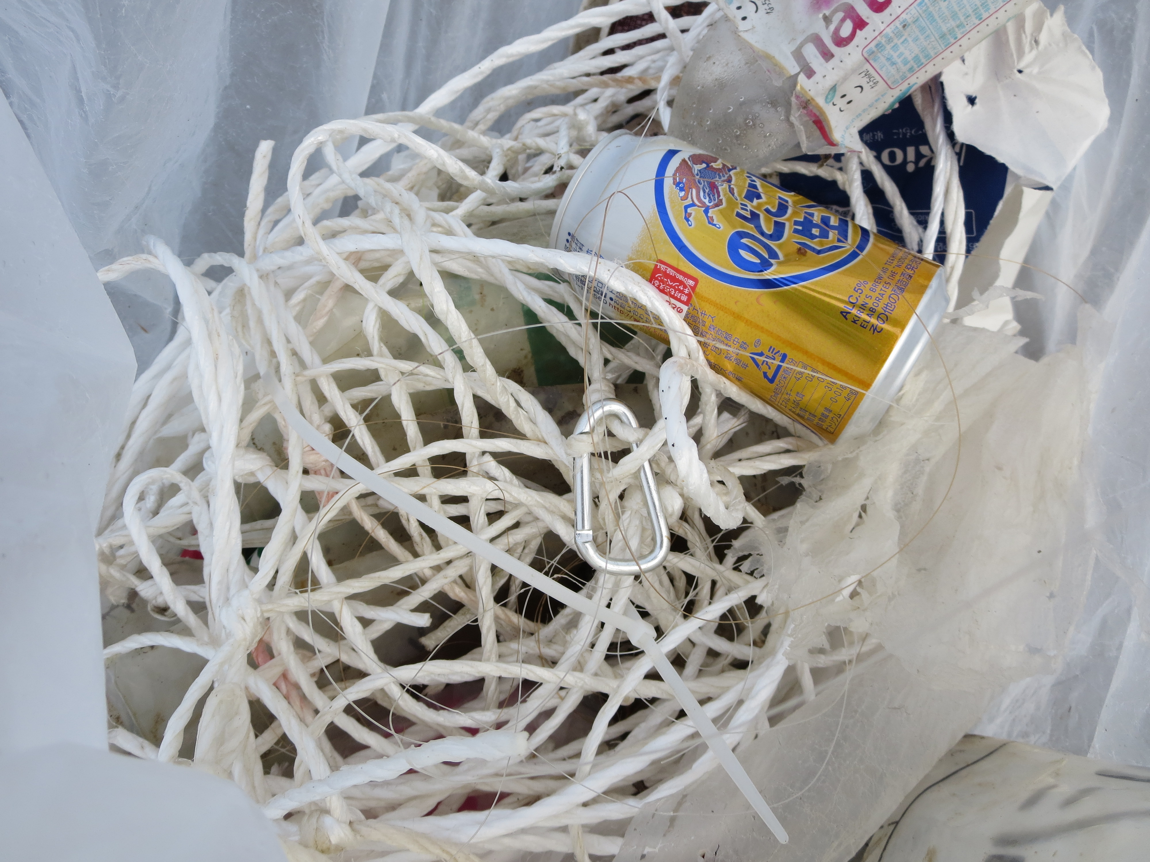 荒川鮭釣り2014　ゴミ