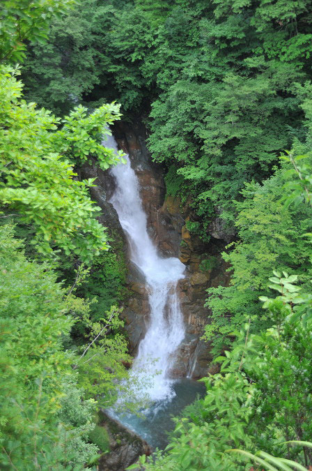 秋山郷　蛇淵の滝