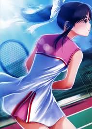 テニスをする高嶺愛花